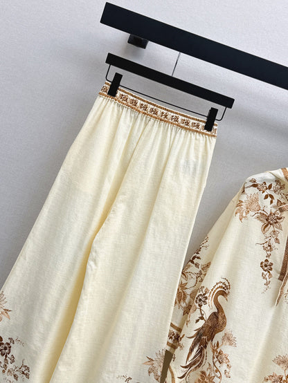 Zim* 25ss linen tunic mini dress and pants set