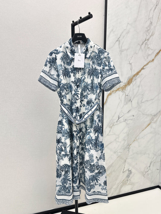 D*r 25ss mid-length bleted shirtdress