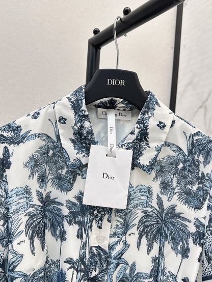 D*r 25ss mid-length bleted shirtdress