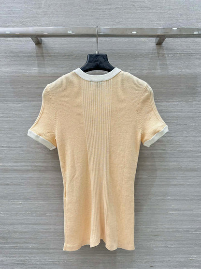 C*nel 25ss knitted short-sleeve top