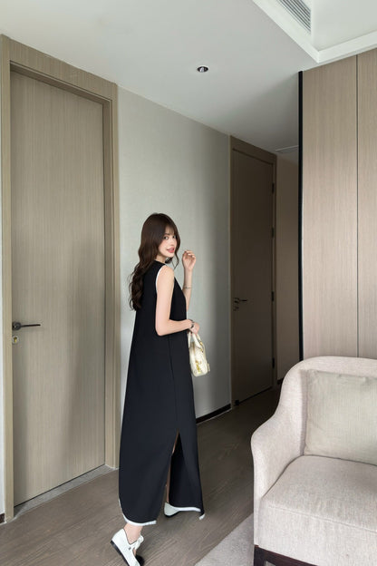 M*u 25ss color-blocked trim dress