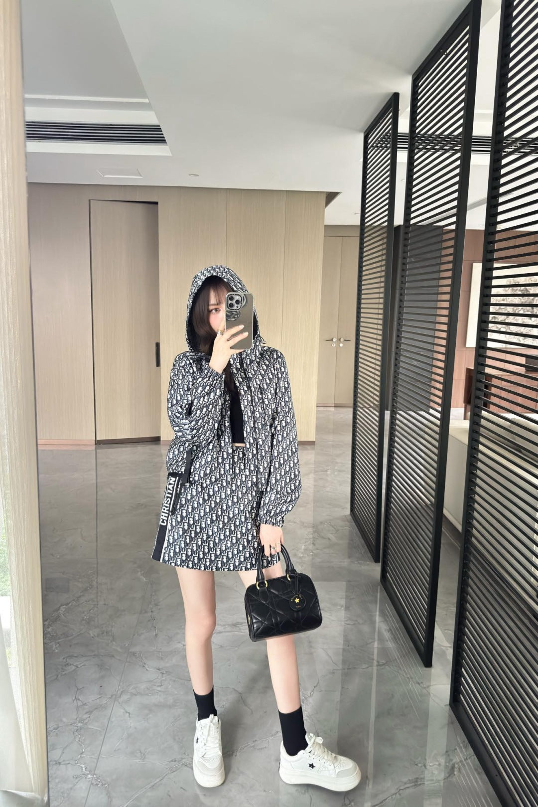 D*r 25ss oblique jacquard jacket