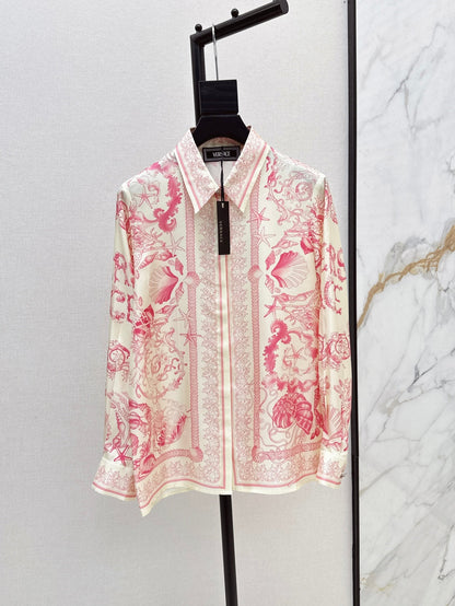 Versa* barocco silk shirt