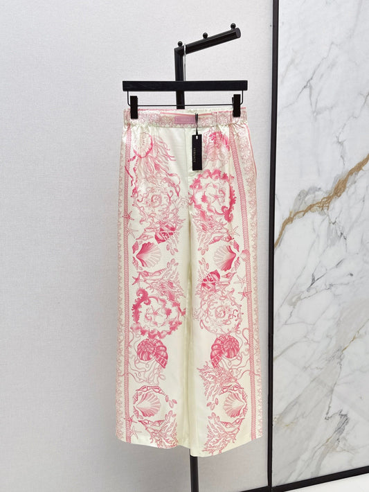 Versa* barocco silk pants