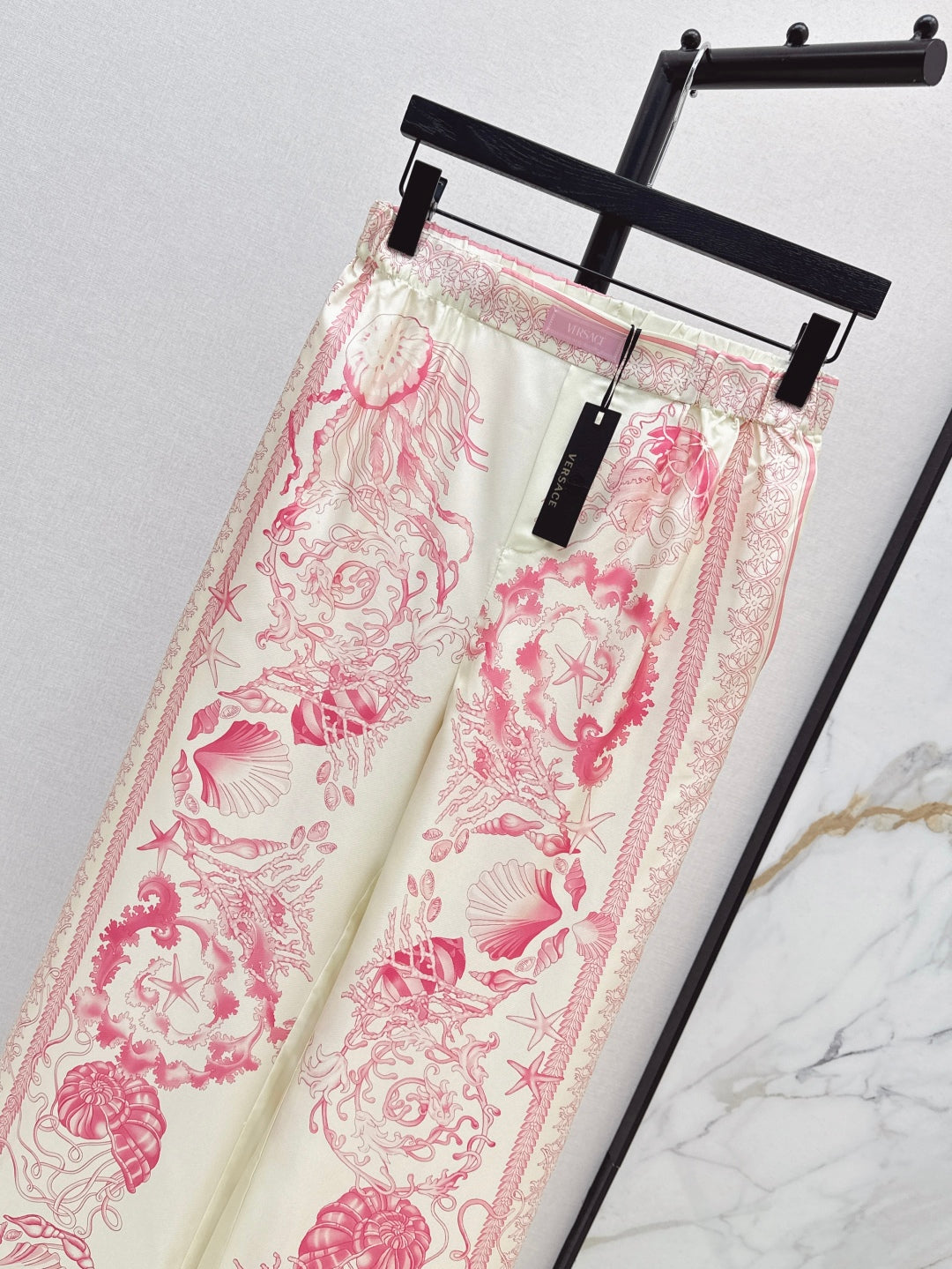 Versa* barocco silk pants