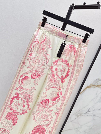 Versa* barocco silk pants
