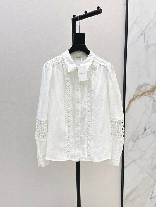 Zim* 25ss embroidered linen shirt