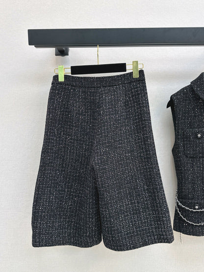 C*nel 25ss glitter tweed suit