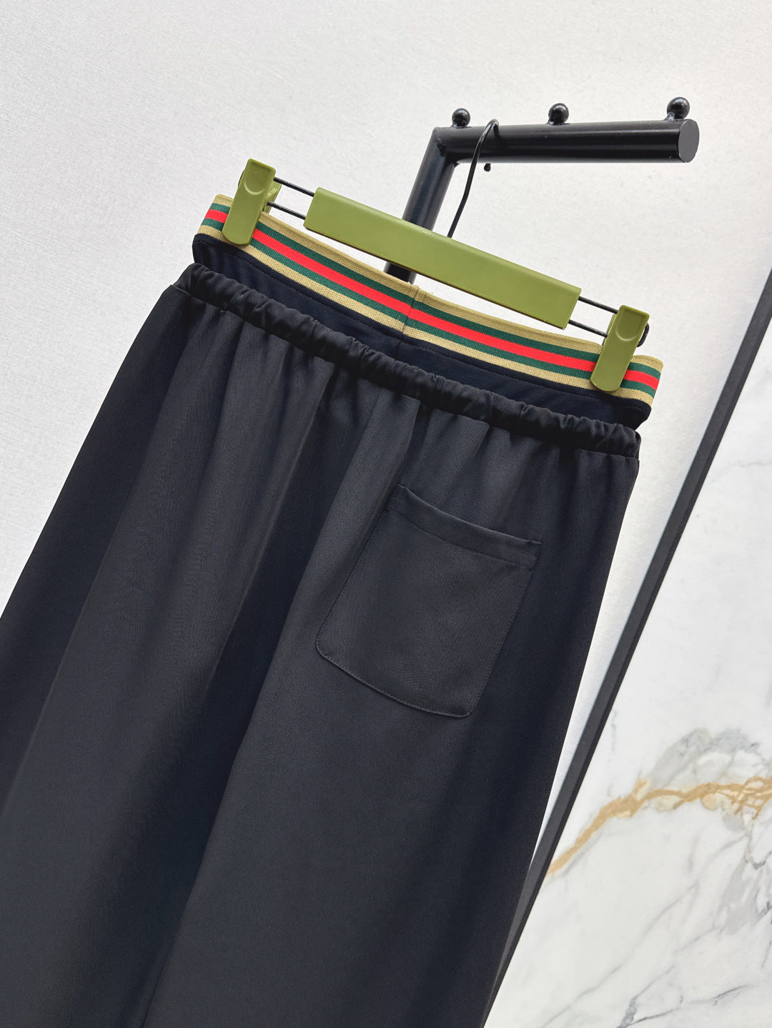Gu* 25ss drawstring pants with web
