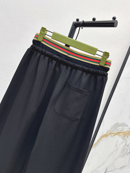 Gu* 25ss drawstring pants with web