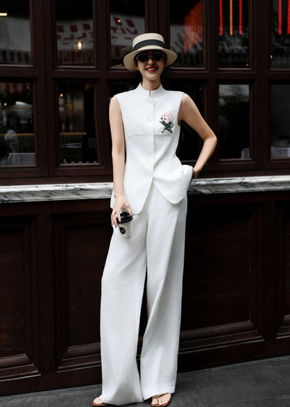 Lor*P 25ss linen vest set