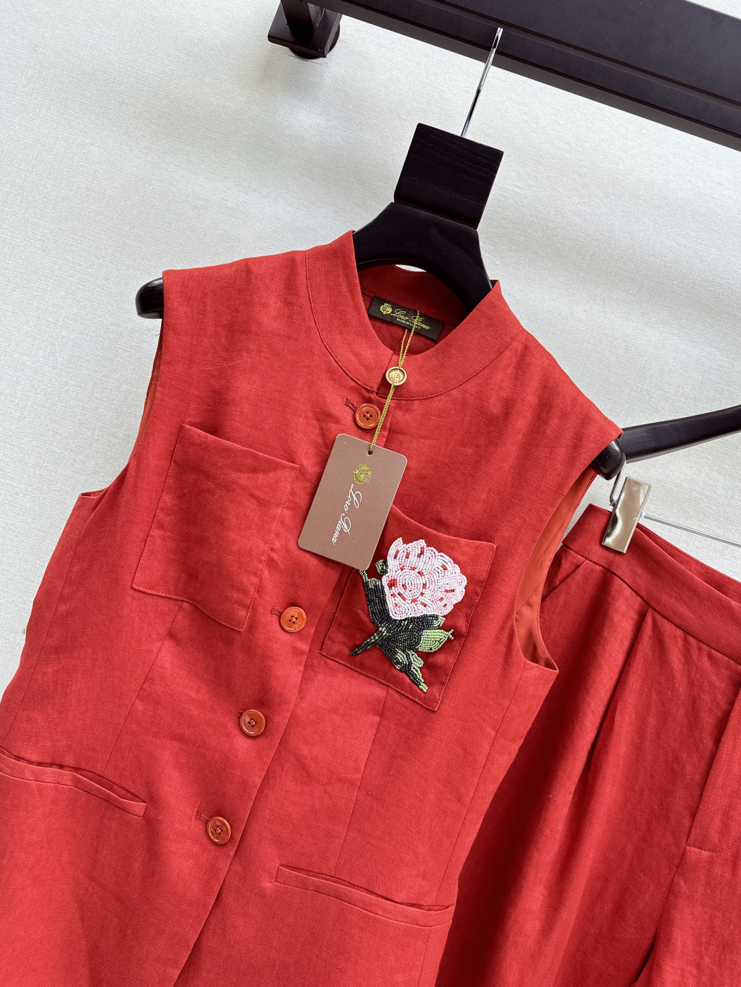 Lor*P 25ss linen vest set