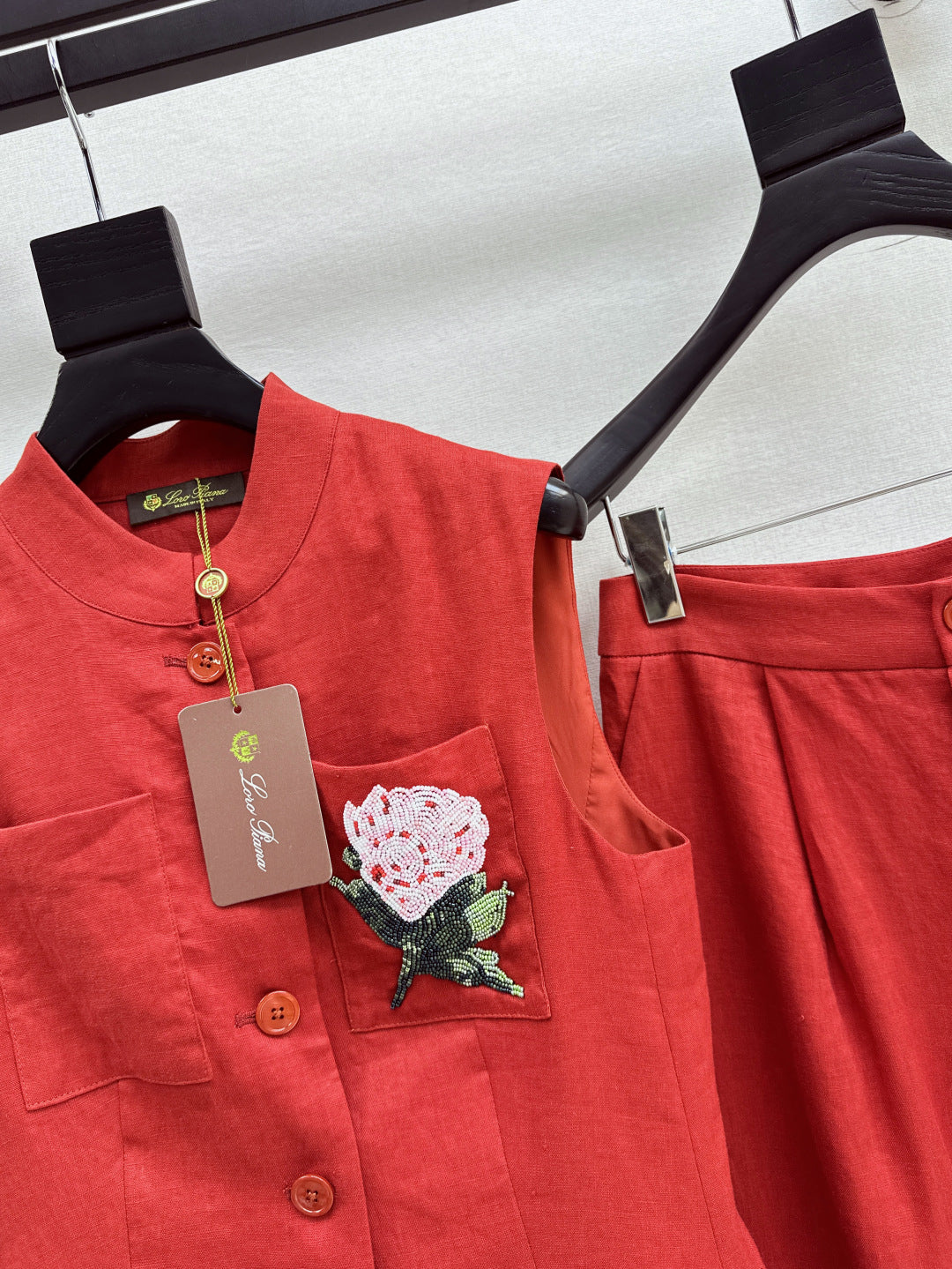 Lor*P 25ss linen vest set