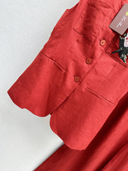 Lor*P 25ss linen vest set