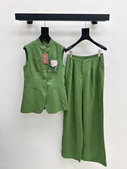 Lor*P 25ss linen vest set
