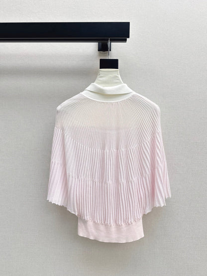 M*u 25ss knitted cape top