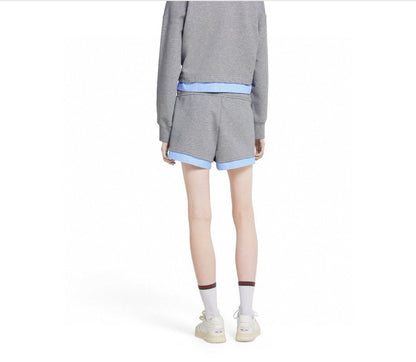 Gu* 25ss embroidered cotton sweatshirt set