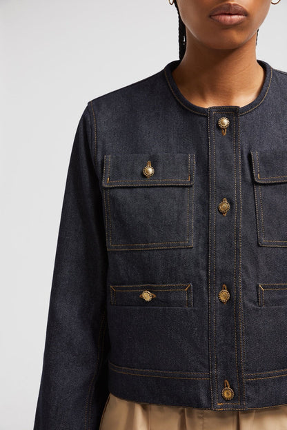 Monc* 25ss washed denim jacket