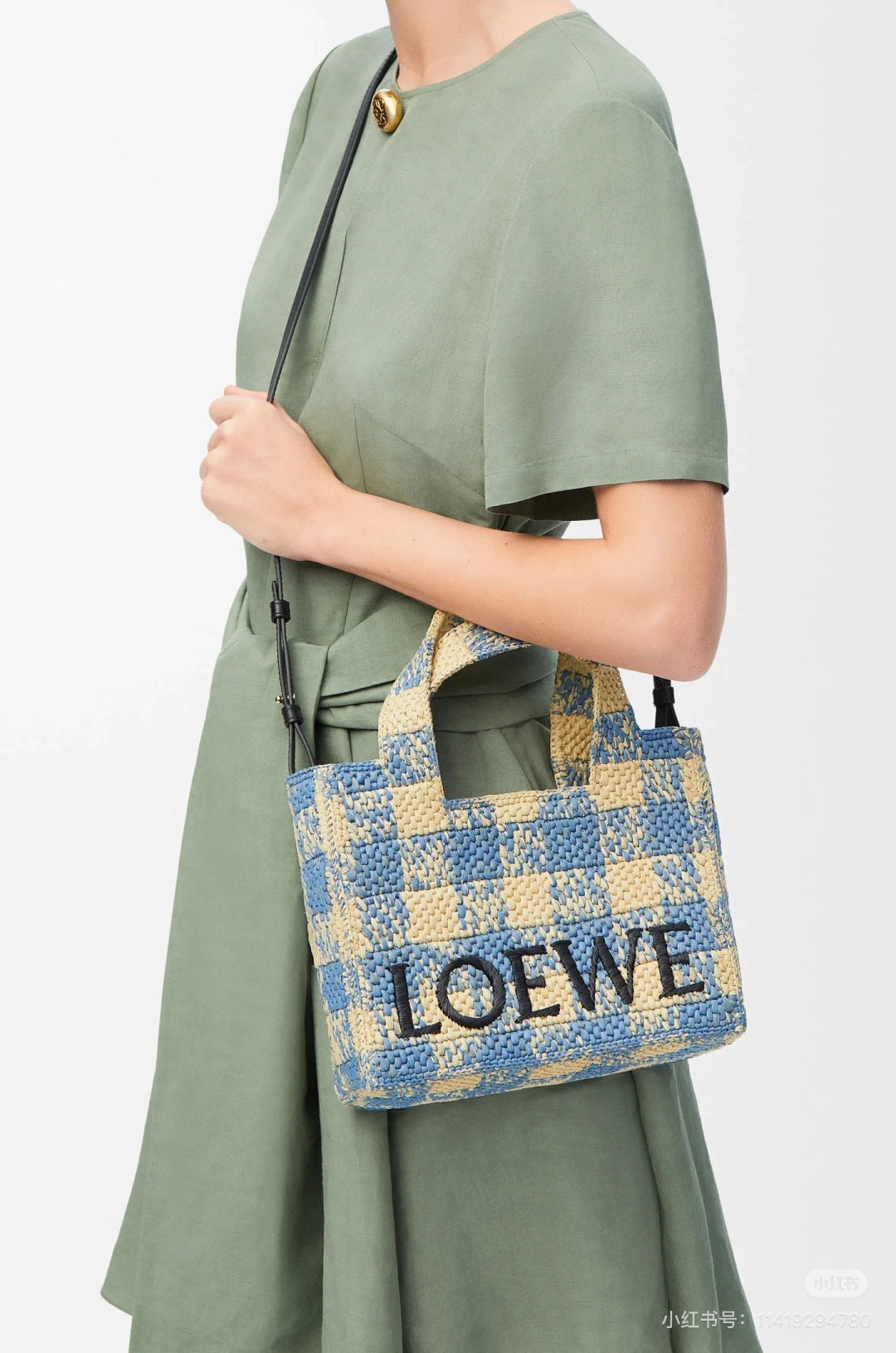 Loe* 25ss tied linen dress