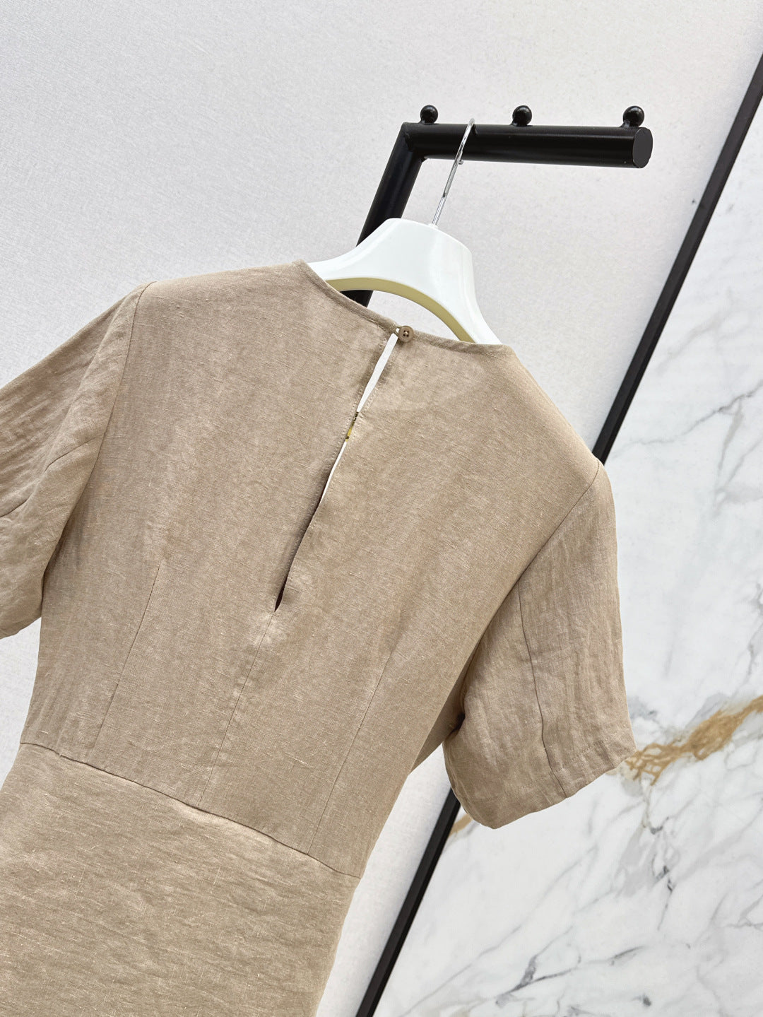 Loe* 25ss tied linen dress