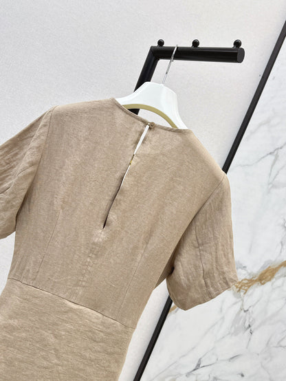 Loe* 25ss tied linen dress