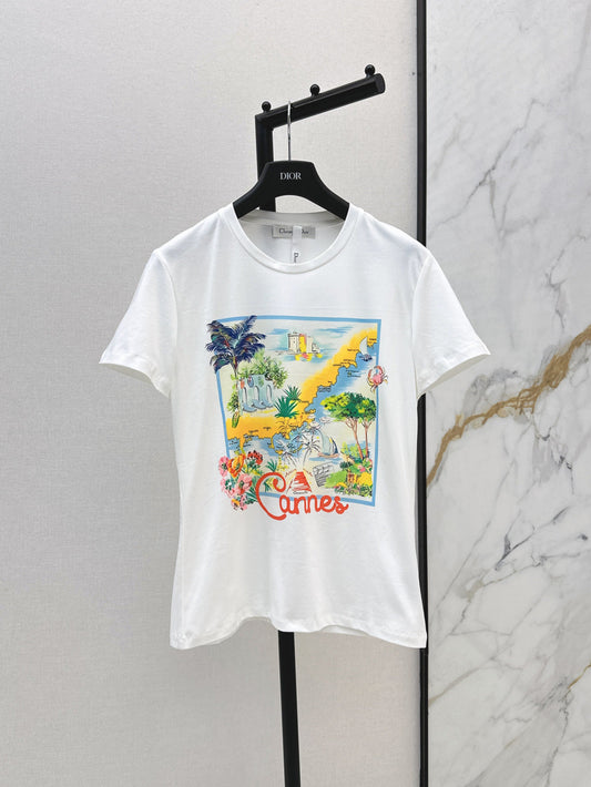 D*r 25ss printed cotton t-shirt