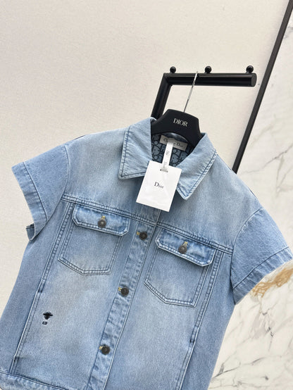 D*r 25ss oblique interior denim vest