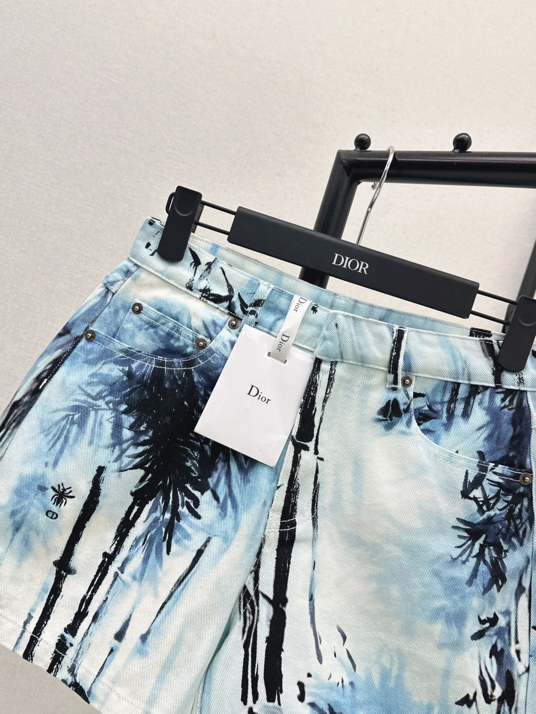 D*r 25ss banbou motif denim shorts