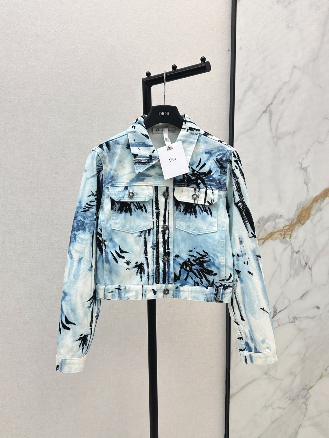 D*r 25ss banbou motif denim jacket