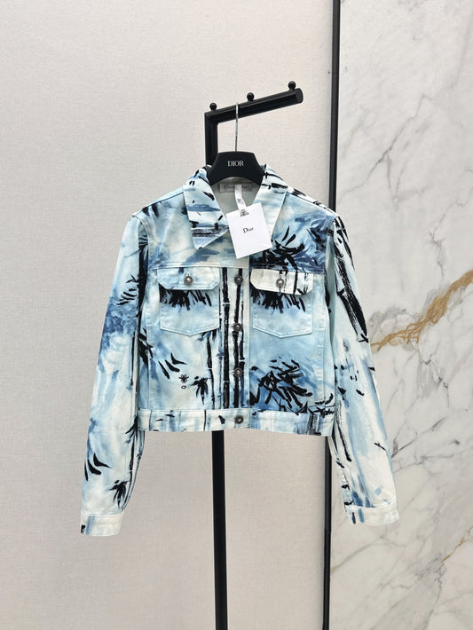 D*r 25ss banbou motif denim jacket