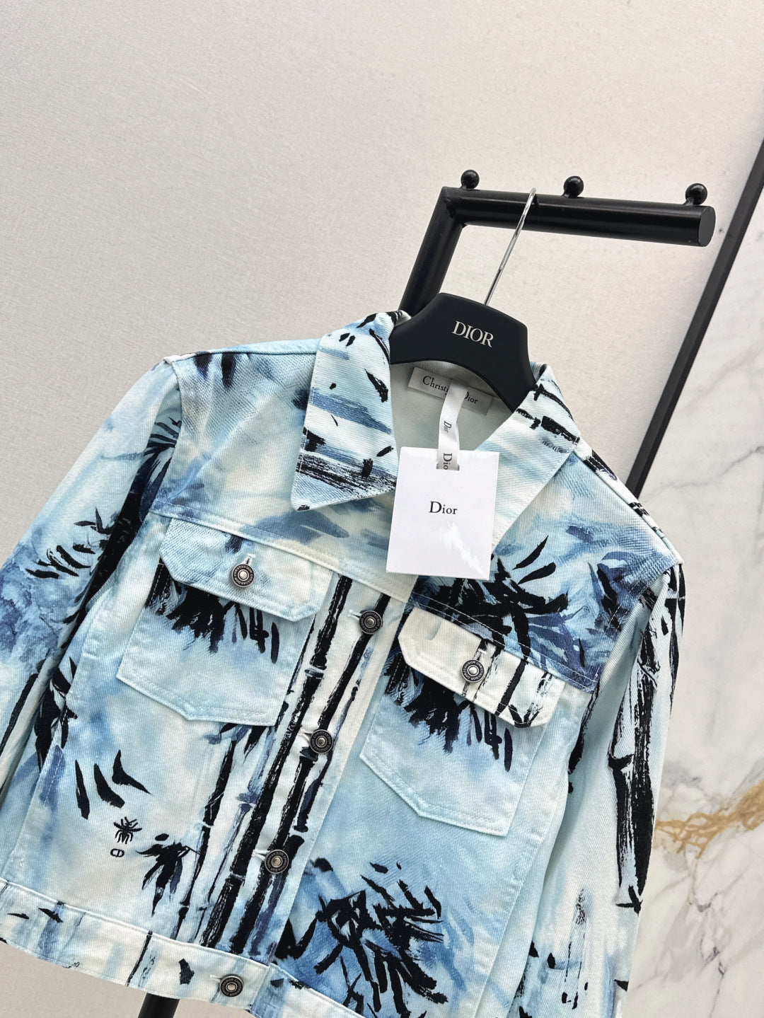 D*r 25ss banbou motif denim jacket
