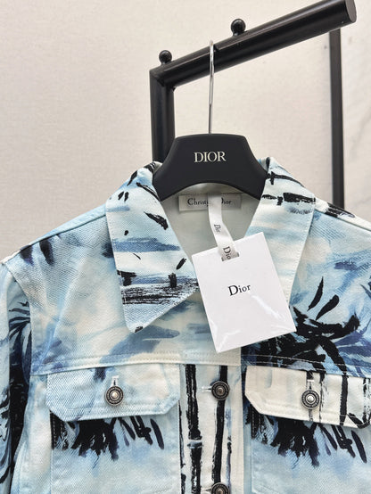D*r 25ss banbou motif denim jacket