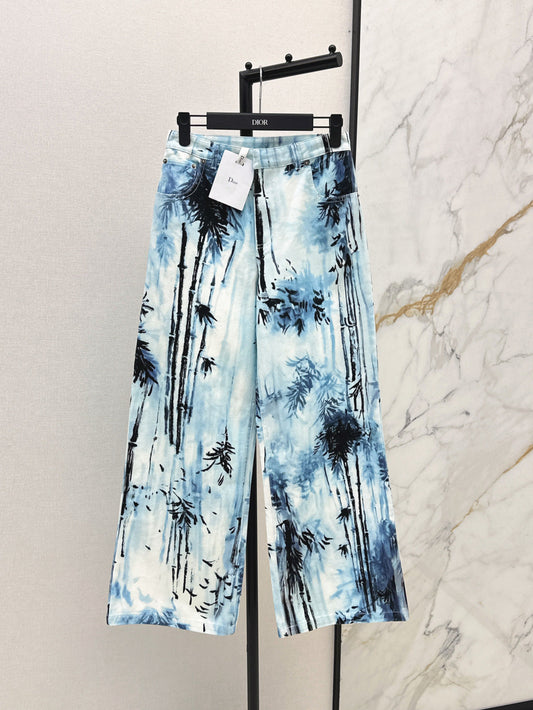 D*r 25ss banbou motif denim pants
