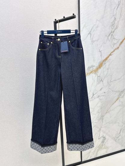 Loui* 25ss cuffed hem flared jeans