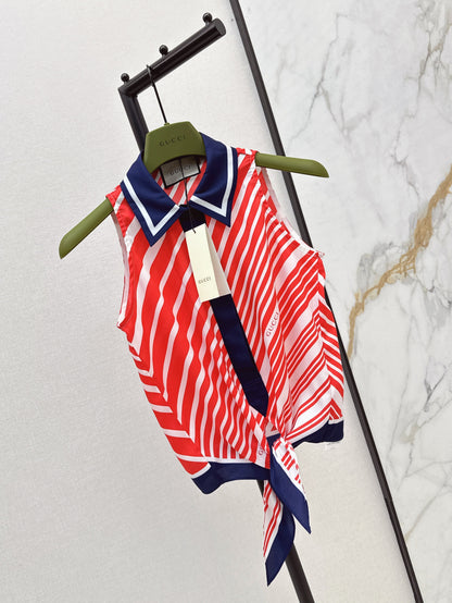 Loui* 25ss printed sleeveless shirt