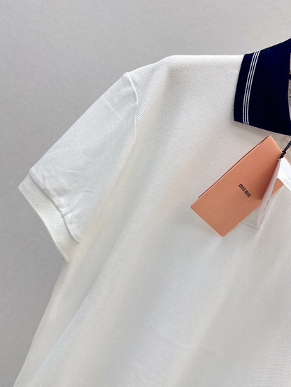 M*u 25ss embroidered polo shirt
