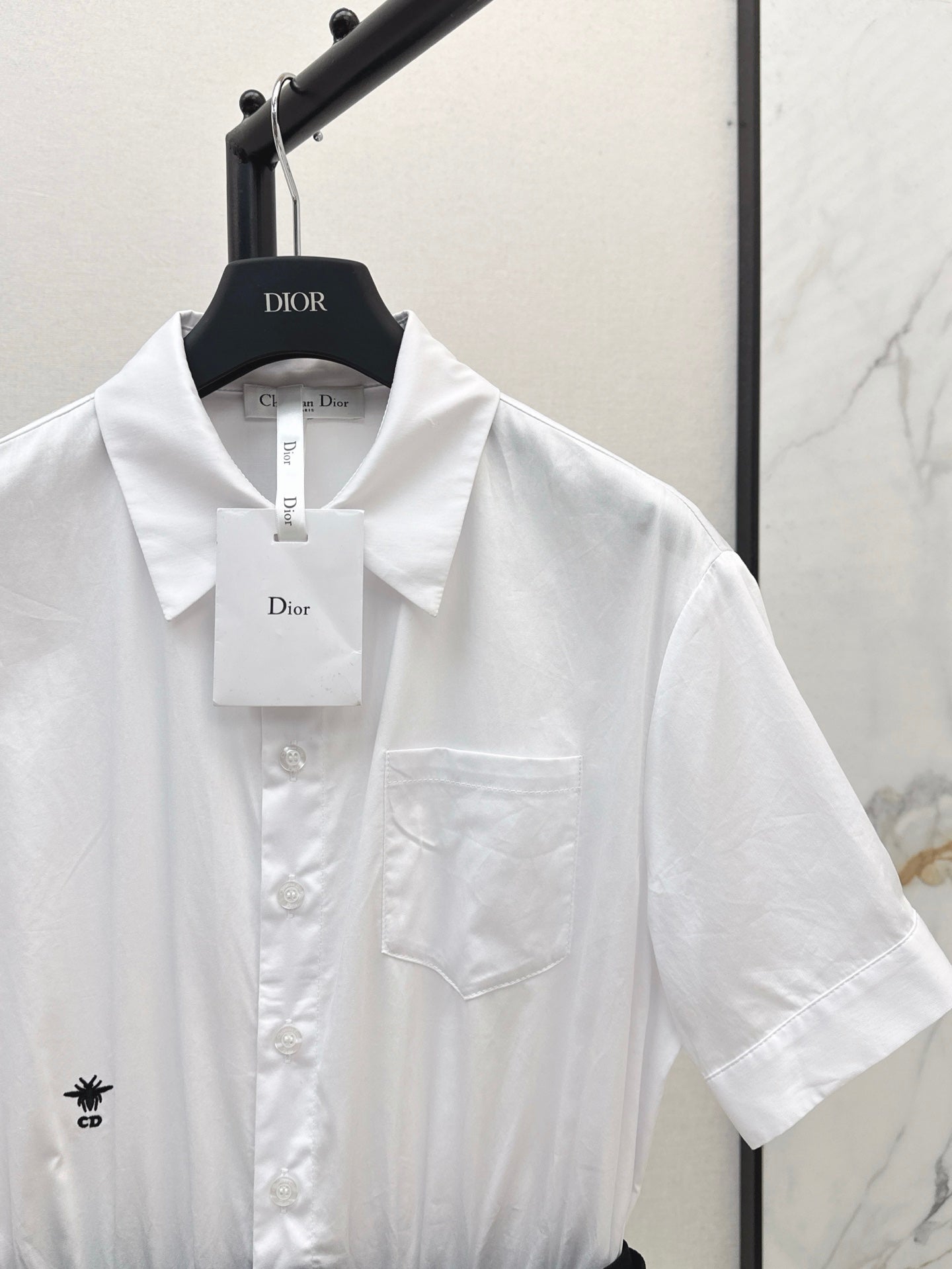 D*r 25ss spliced belted shirtdress
