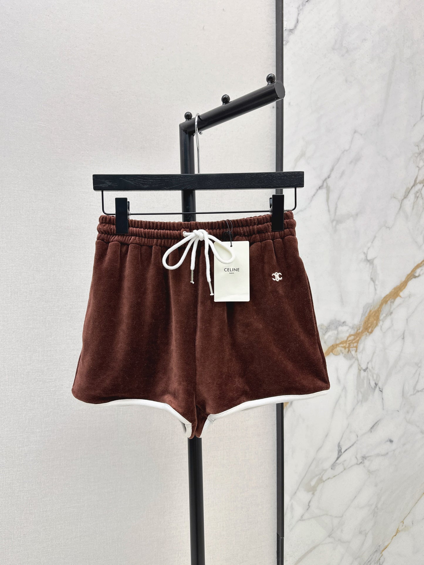 Cel* 25ss velvet jersey tracksuit shorts
