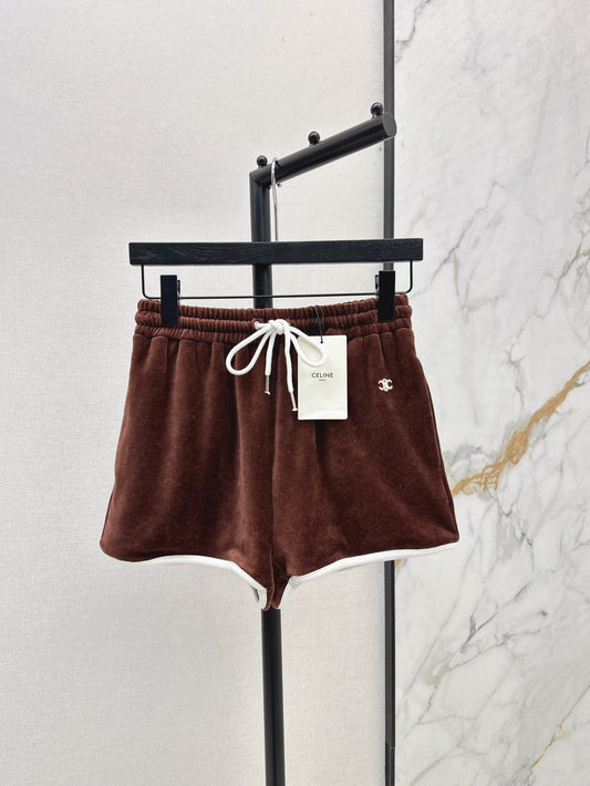 Cel* 25ss velvet jersey tracksuit shorts