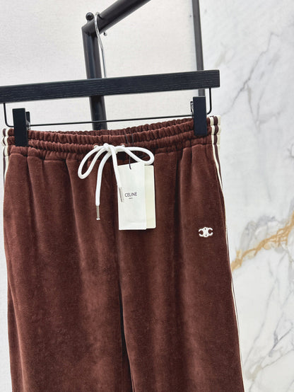 Cel* 25ss velvet jersey tracksuit pants