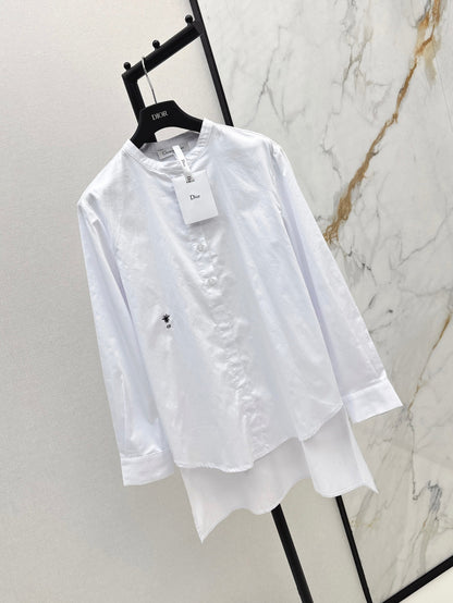 D*r 25ss bee embroidered long blouse
