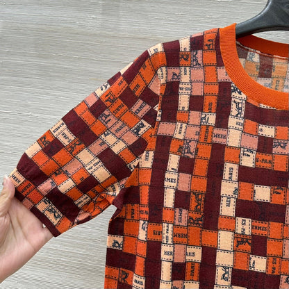 Herm* 25ss printed wool sweater