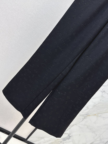 Loui* 25ss monogram accent drawstring pants