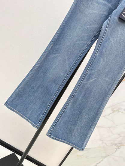 Loui* 25ss embroidered pocket jeans