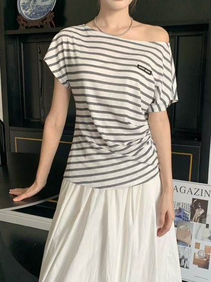 M*u 25ss boat neck top