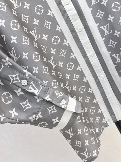 Loui* 25ss monogram silk shirt