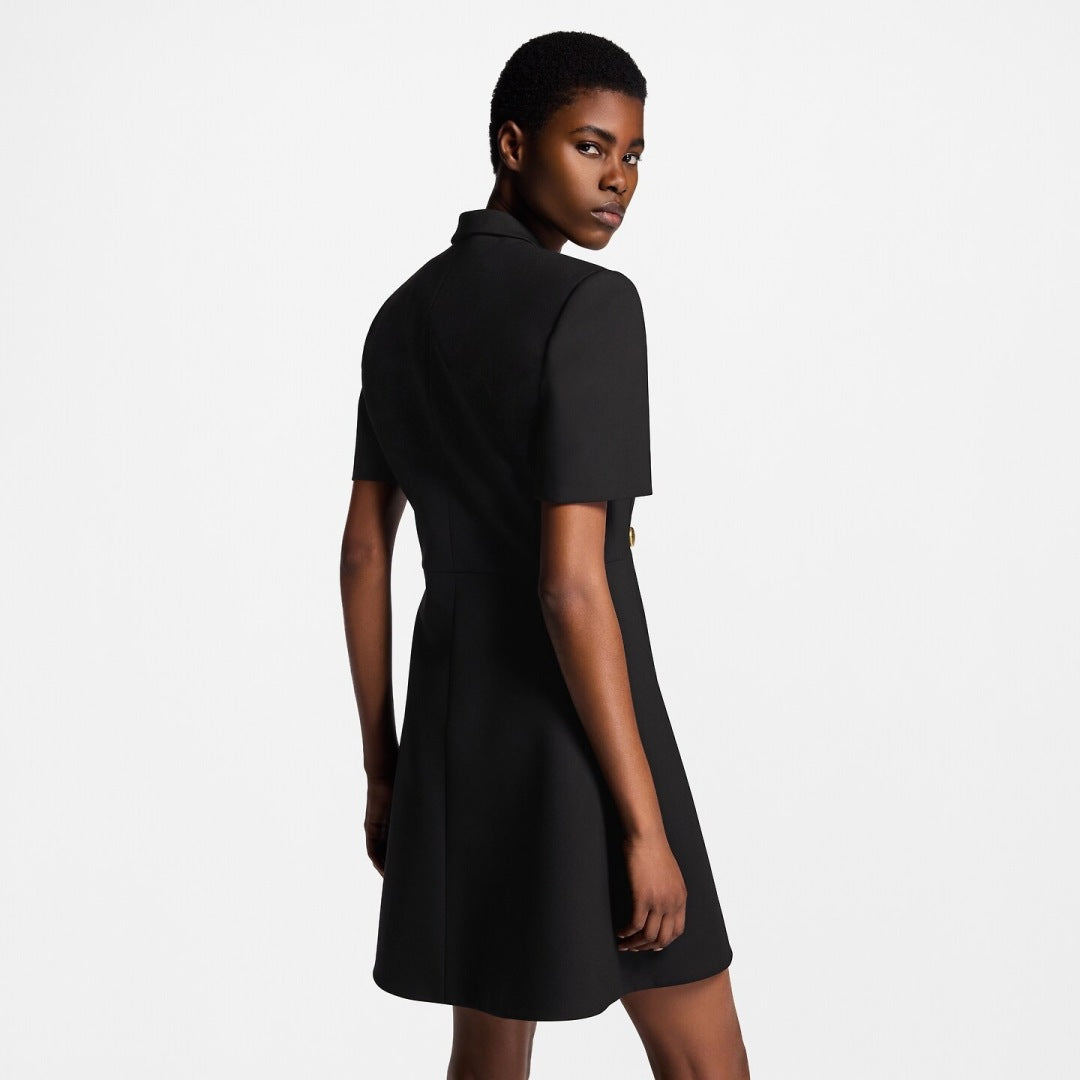 Loui* 25ss short-sleeve tailored wrap dress