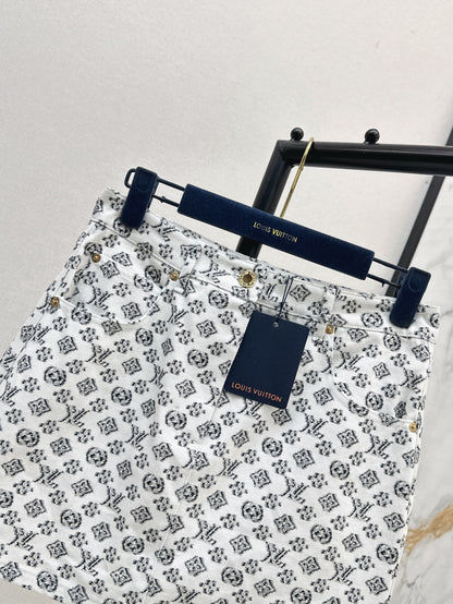 Loui* 25ss monogram fil coupe miniskirt