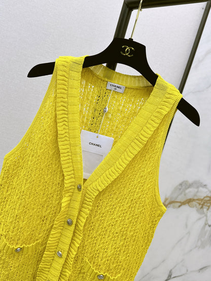 C*nel 25ss crochet sleeveless top
