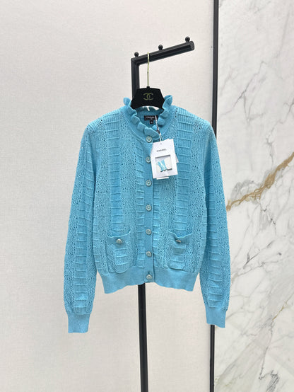 C*nel 25ss hollow macrame cardigan